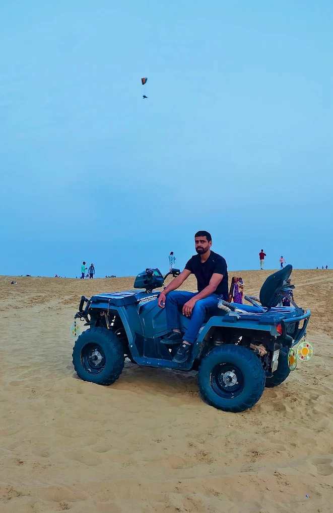 Quad Biking on the Dunes at Melody Moon Desert Camp Jaisalmer