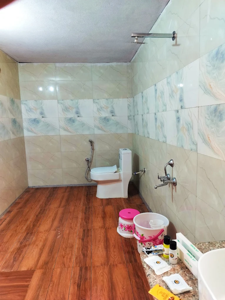 Attached Modern Washroom at Melody Moon Desert Camp Jaisalmer