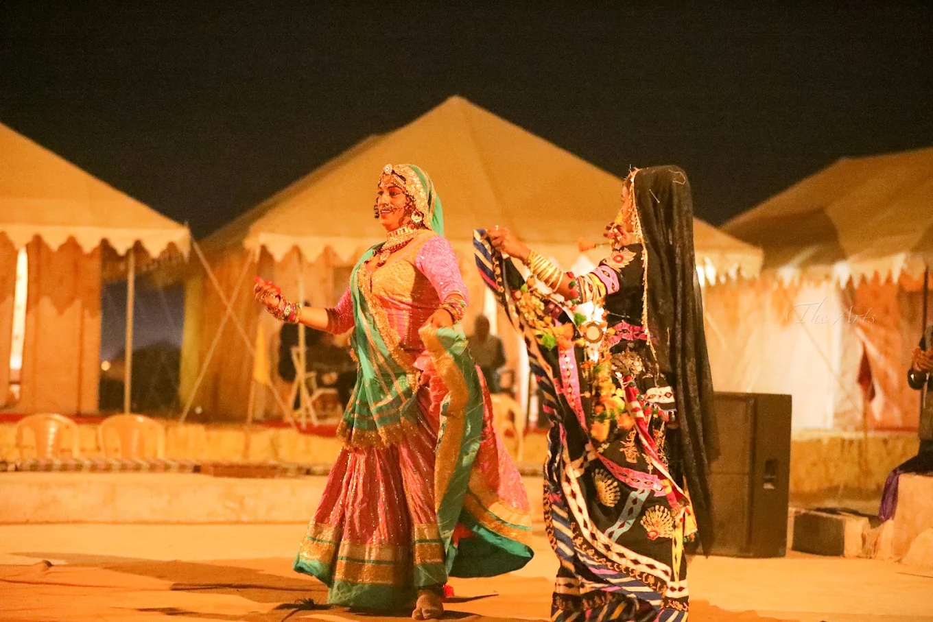 Rajasthani Folk Dance at Melody Moon Desert Camp Jaisalmer