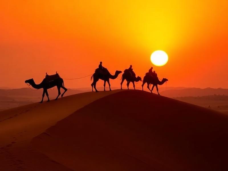 Desert Safari Point near Melody Moon Desert Camp Jaisalmer