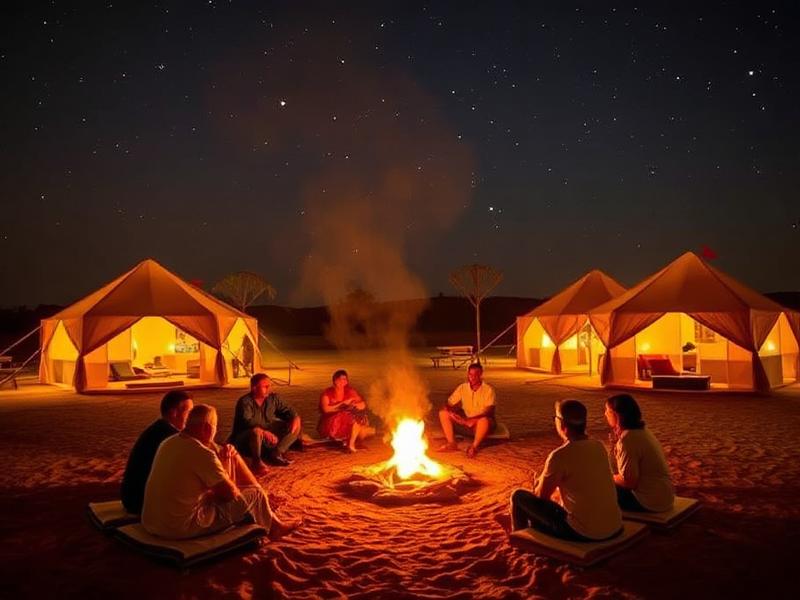 Bonfire Evenings at Melody Moon Desert Camp Jaisalmer